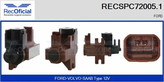 Pressure Converter, exhaust control (RECSPC72005.1)