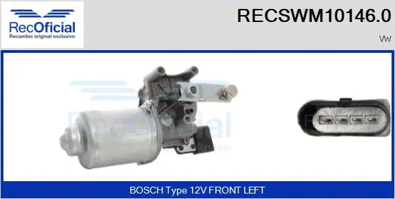 Wiper Motor (RECSWM10146.0)