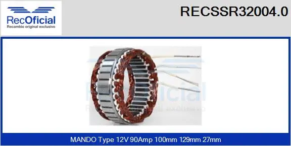 Stator, alternator (RECSSR32004.0)
