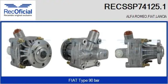 Hydraulic Pump, steering (RECSSP74125.1)