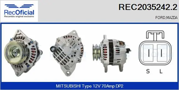 Alternator (REC2035242.2)