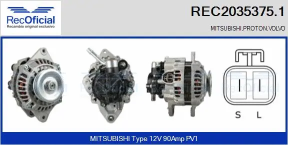Alternator (REC2035375.1)