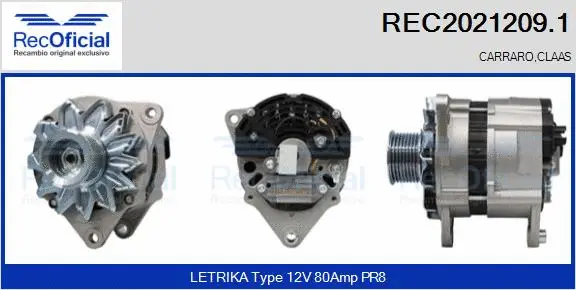 Alternator (REC2021209.1)