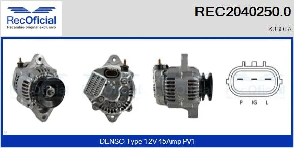 Alternator (REC2040250.0)