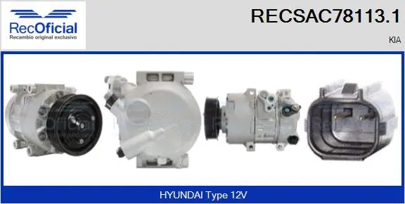 Compressor, air conditioning (RECSAC78113.1)