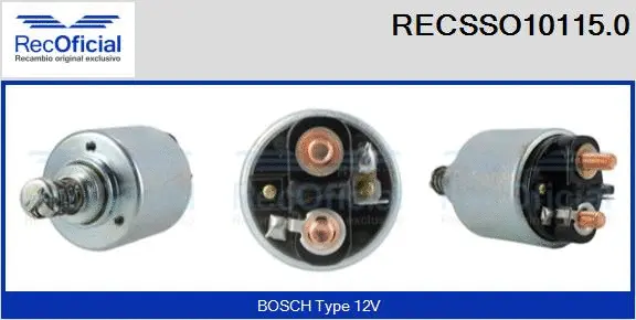 Solenoid Switch, starter (RECSSO10115.0)