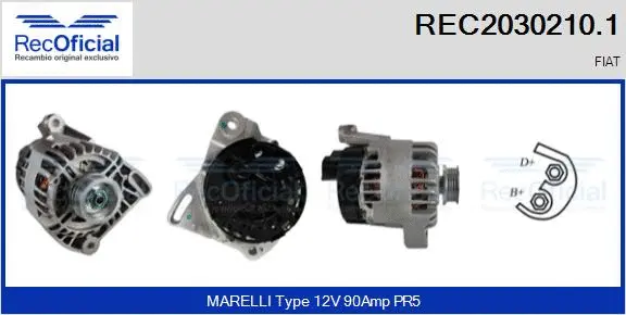 Alternator (REC2030210.1)