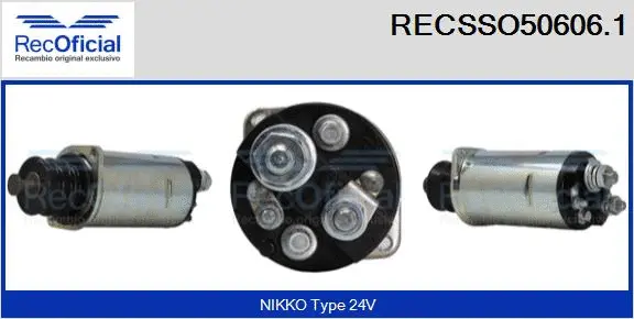 Solenoid Switch, starter (RECSSO50606.1)