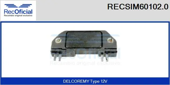 Switch Unit, ignition system (RECSIM60102.0)