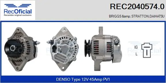 Alternator (REC2040574.0)