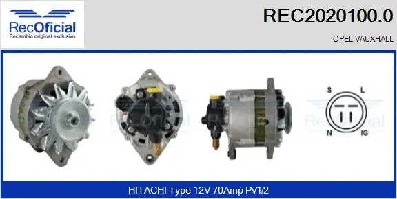 Alternator (REC2020100.0)