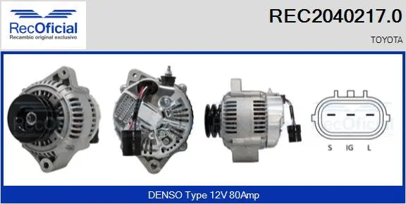 Alternator (REC2040217.0)