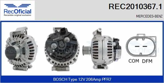 Alternator (REC2010367.1)
