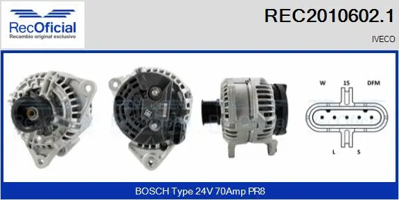 Alternator (REC2010602.1)