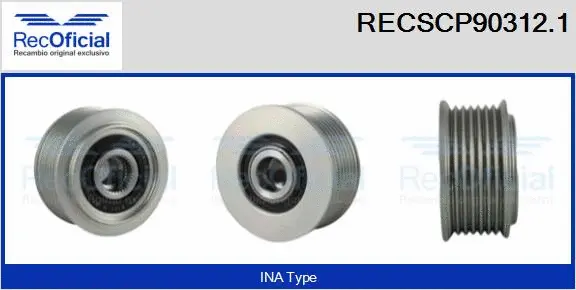 Belt Pulley, alternator (RECSCP90312.1)