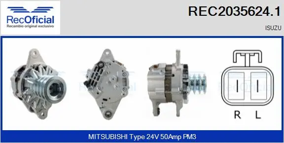 Alternator (REC2035624.1)