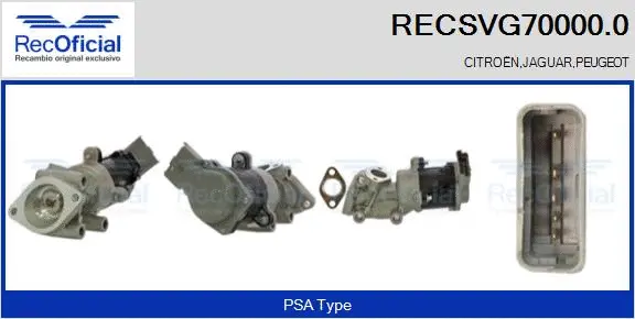 EGR Valve (RECSVG70000.0)