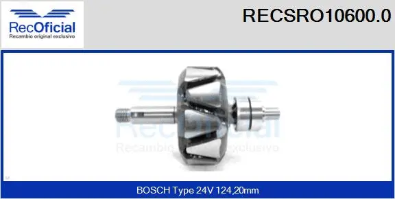 Rotor, alternator (RECSRO10600.0)
