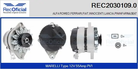 Alternator (REC2030109.0)