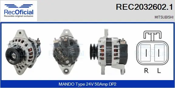 Alternator (REC2032602.1)