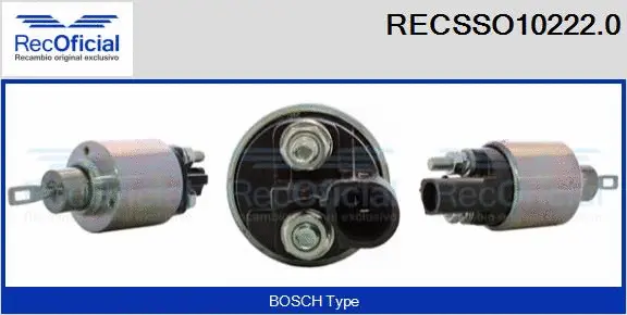 Solenoid Switch, starter (RECSSO10222.0)