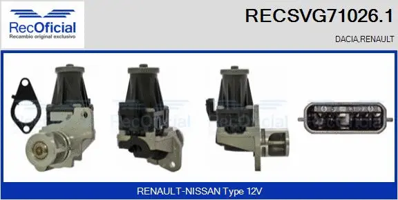 EGR Valve (RECSVG71026.1)