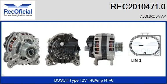 Alternator (REC2010471.0)