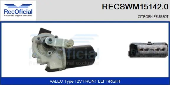 Wiper Motor (RECSWM15142.0)