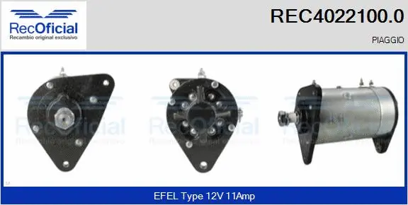 Alternator, starter (REC4022100.0)