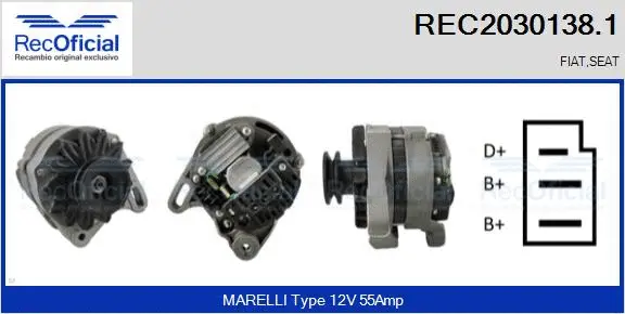 Alternator (REC2030138.1)