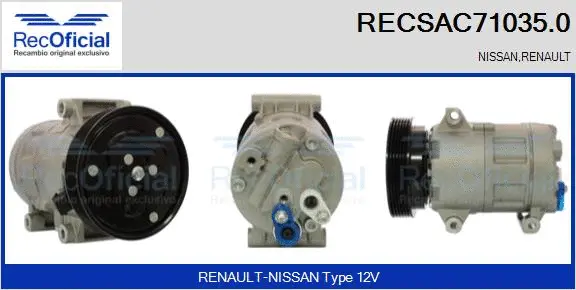 Compressor, air conditioning (RECSAC71035.0)