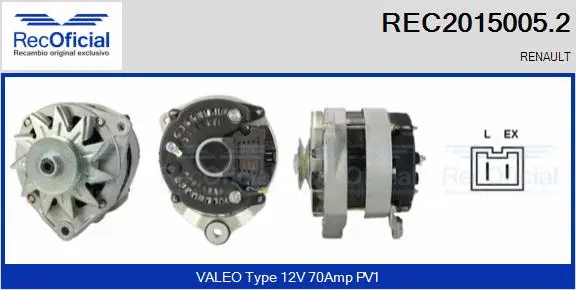 Alternator (REC2015005.2)
