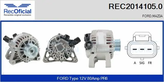 Alternator (REC2014105.0)