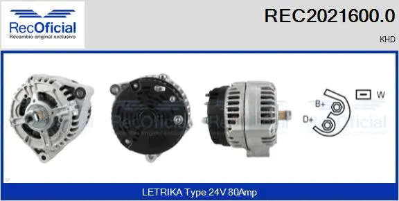 Alternator (REC2021600.0)