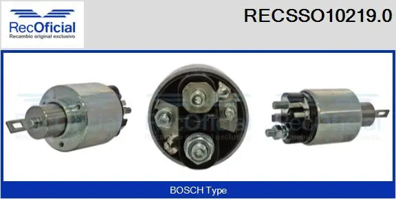 Solenoid Switch, starter (RECSSO10219.0)