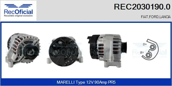 Alternator (REC2030190.0)