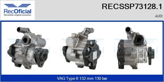 Hydraulic Pump, steering (RECSSP73128.1)