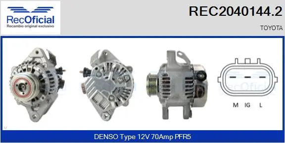 Alternator (REC2040144.2)
