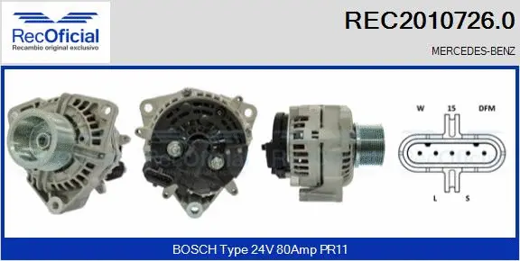 Alternator (REC2010726.0)