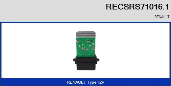 Resistor, interior blower (RECSRS71016.1)