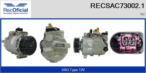 Compressor, air conditioning (RECSAC73002.1)
