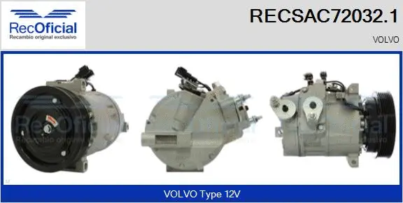 Compressor, air conditioning (RECSAC72032.1)