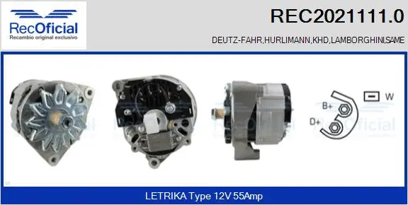 Alternator (REC2021111.0)