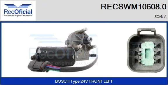 Wiper Motor (RECSWM10608.0)