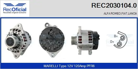 Alternator (REC2030104.0)