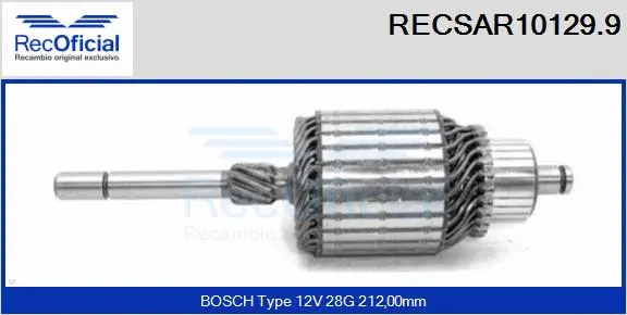 Armature, starter (RECSAR10129.9)