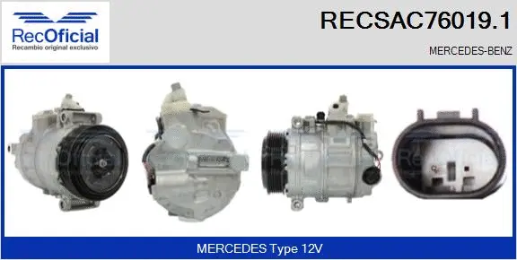 Compressor, air conditioning (RECSAC76019.1)
