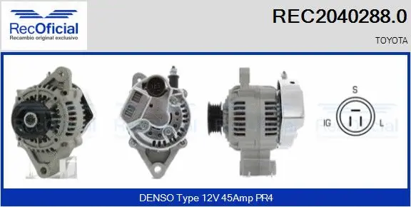 Alternator (REC2040288.0)