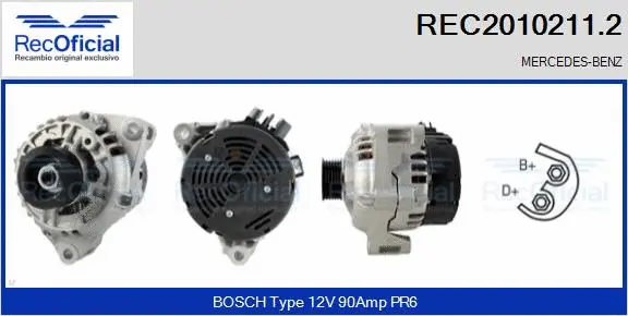 Alternator (REC2010211.2)