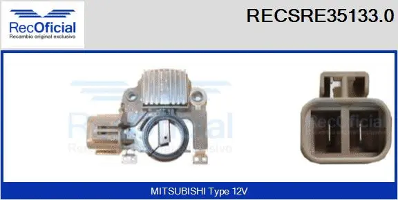 Alternator Regulator (RECSRE35133.0)